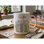 Dyzi Swiftea Book Themed Quote Ceramic Coffee Mug White