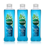 Bath Soak Muscle Soak 500ml, 3 Pack | 3 | Blue