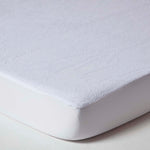 Cot Bed Terry Towelling Waterproof Mattress Protector, Pack Of 2 | 70 x 140cm | White