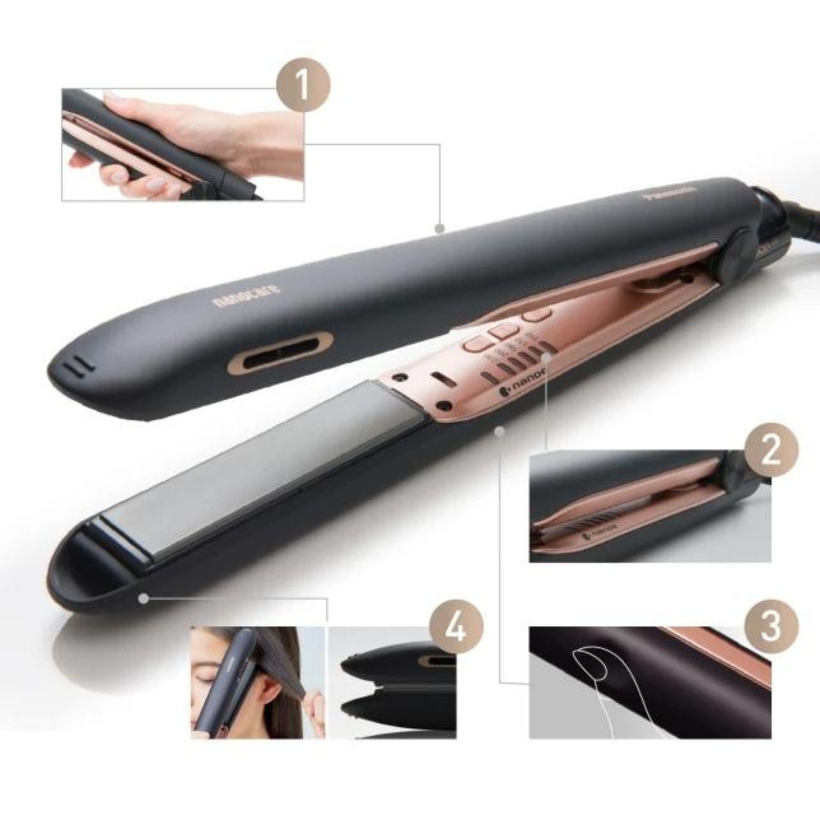 Eh-ne83 Hair Dryer & Eh-hs99 Hair Straightener Set