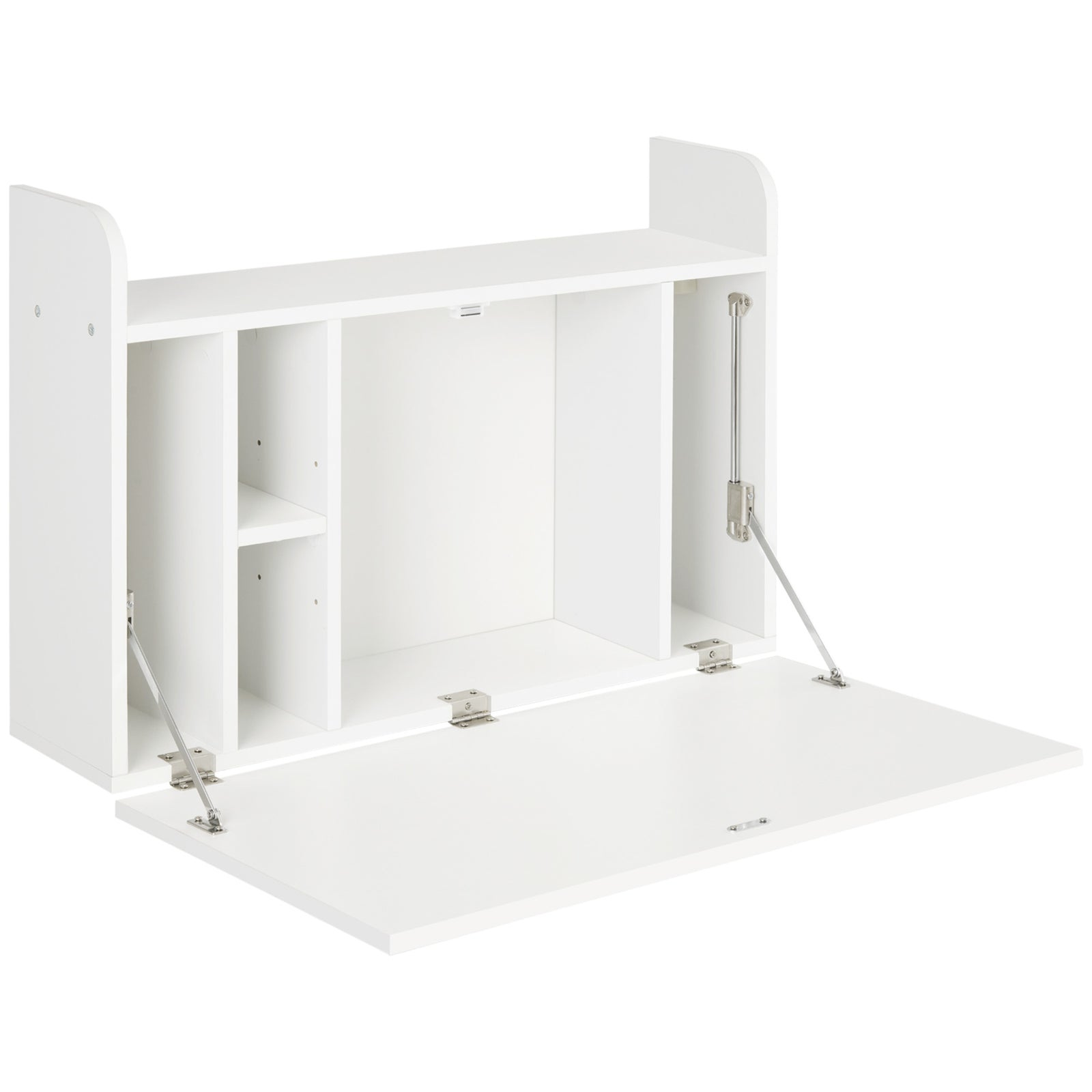 Wall Mounted Drop Leaf Desk With Storage