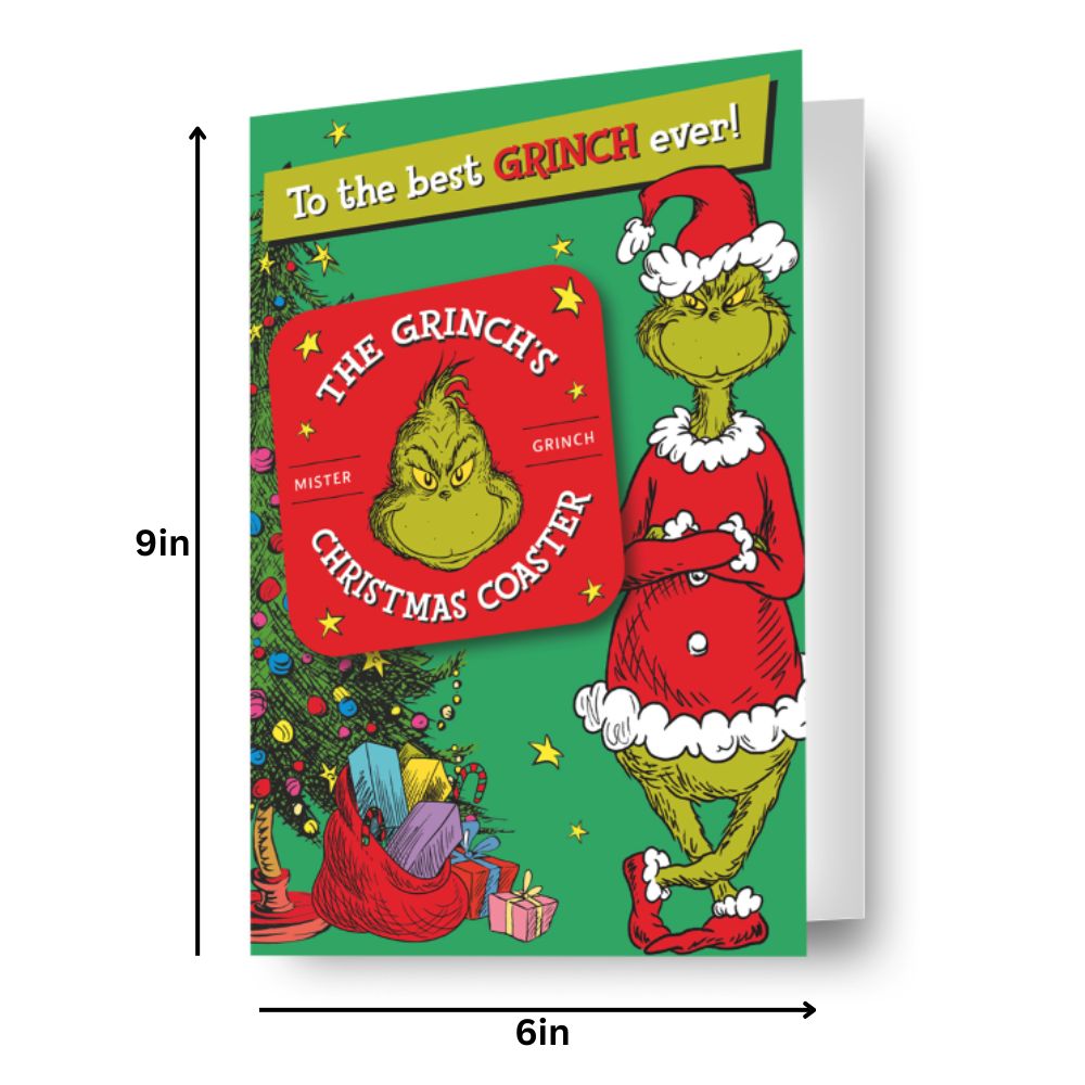 The Grinch Coaster Christmas Card Official Product