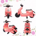 6v Kids Electric Motorbike With Headlight And Music | Pink