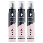 Mousse Curl Hl3 200ml Strong Hold Foam For Curly Hair, 3 Pack