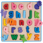 Wooden Lowercase Abc Puzzle, Includes 26 Chunky Letters
