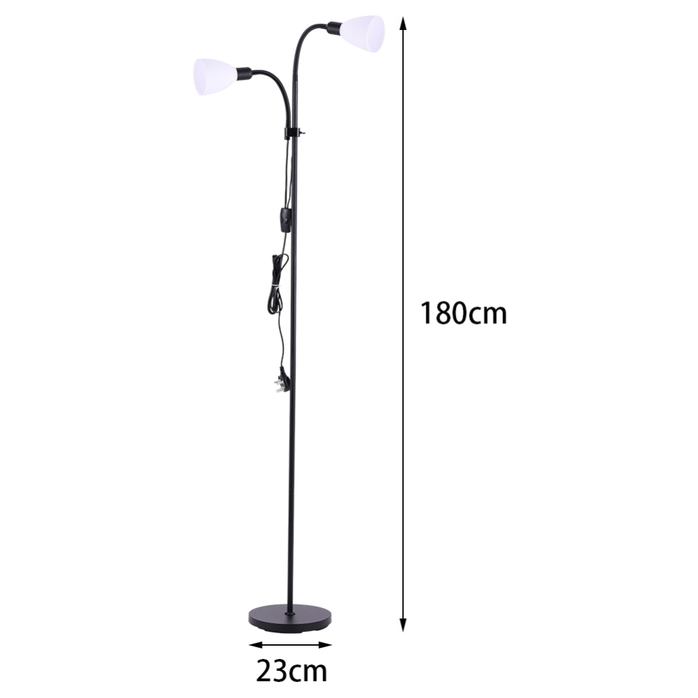 Modern 2 Head Standing Floor Lamp For Living Room