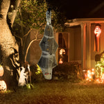 5.5ft Animated Halloween Decoration Hanging Mummy With Spider Web