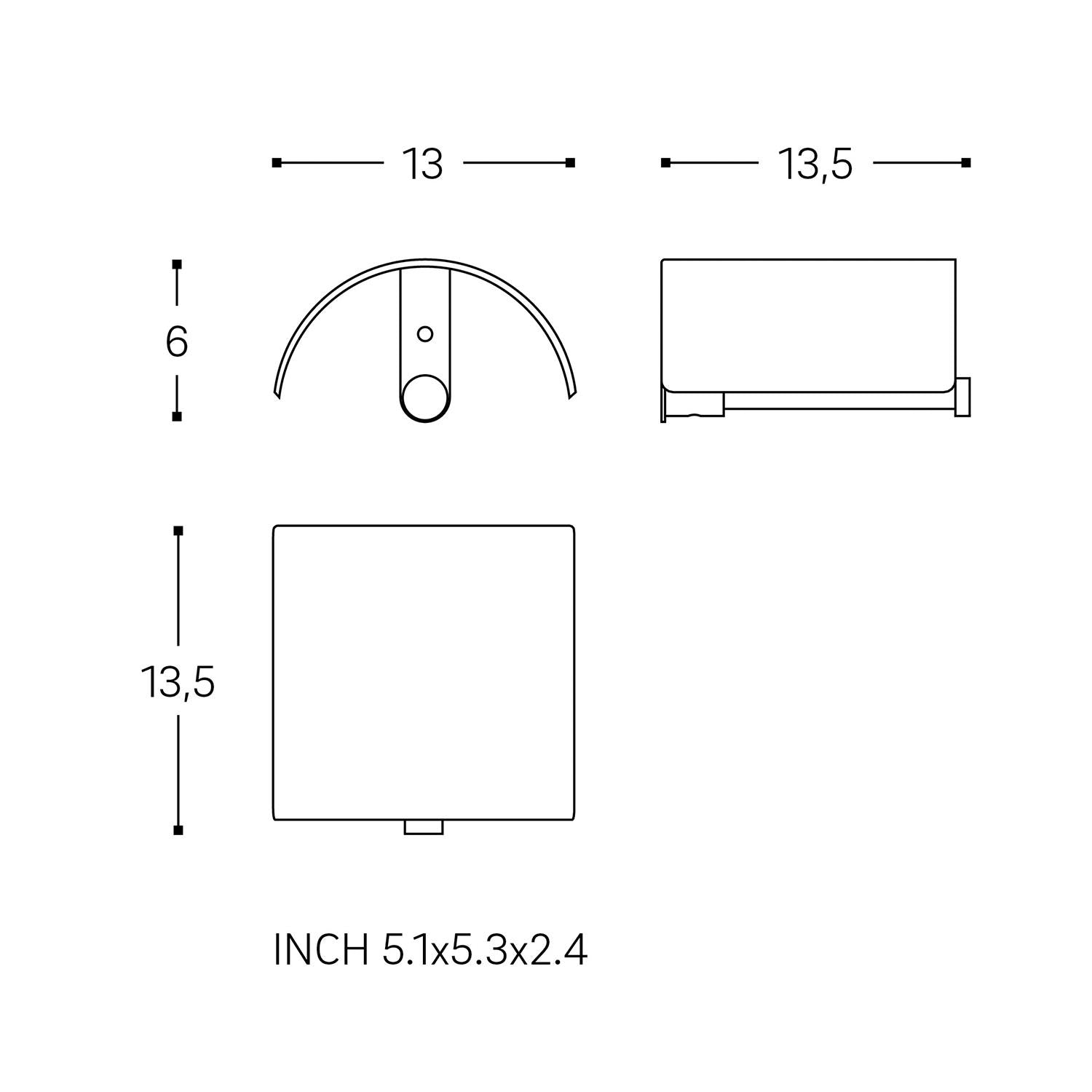 Paper Holder With Cover Matt Stainless Steel Logic