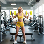 Adjustable 20kgs Barbell & Dumbbell Set For Home Gym | 20kg | Yellow