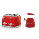 Wkf01, Tsf03 Stovetop Kettle & 4-slice Toaster Set | Red