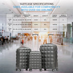 Large 29" Hard Shell Bubble Design Check-in Suitcase Hold Luggage Bag 20kg+ | Large | Anthracite