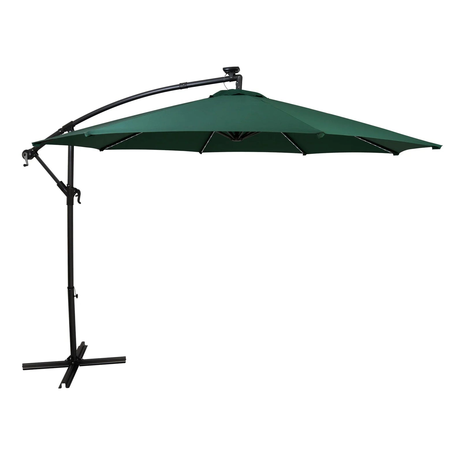 Led Cantilever Parasol 3m | Green