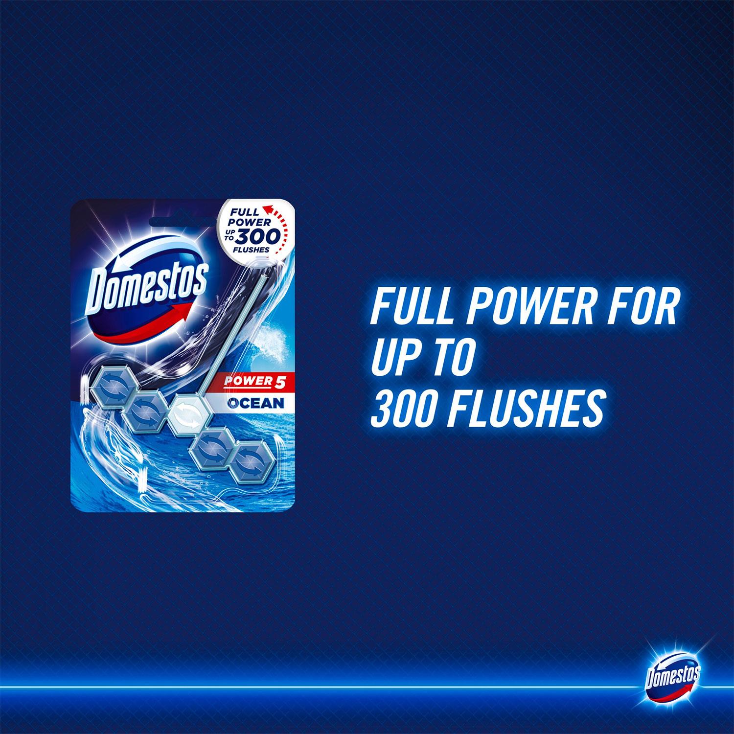 Power 5 Ocean Toilet Rim Block 55g, Pack Of 9