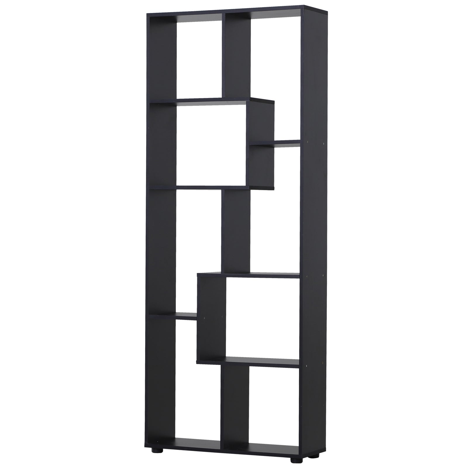 Multipurpose 8 Grid Bookshelf Decorative Shelf | One Size | Black