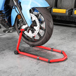 HOMCOM Motorcycle Stand, 390 Kg Front/rear Paddock Stand, Red