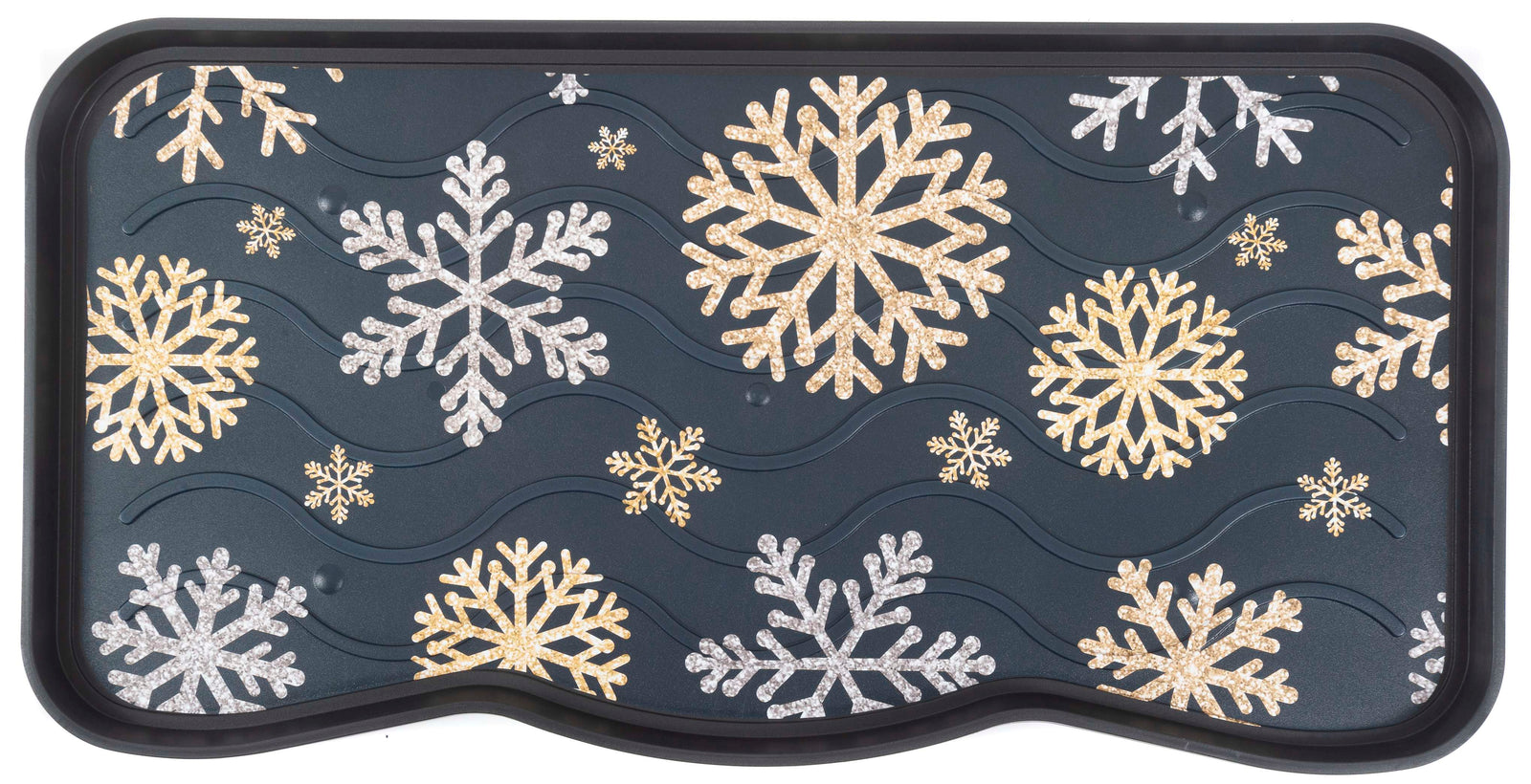Boot Tray For Shoes And Boots - Snowflake Design