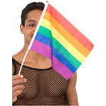 Hand Held Rainbow Flags, 45x30cm, 12pk
