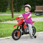 6v Kids Electric Motorbike Motorcycle Ride On For 3-6 Years | Red