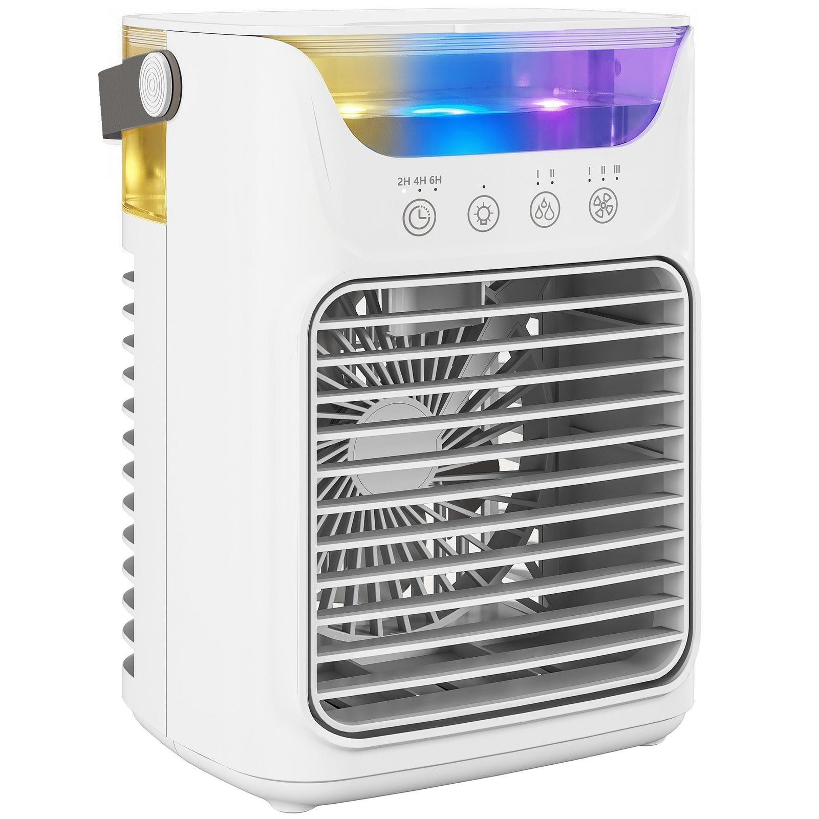 4-in-1 Mini Air Cooler, Portable Air Conditioner For Bedroom | White