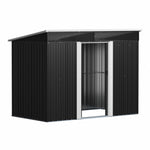8.5x4ft Garden Metal Storage Shed With Lockable Sliding Doors