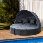 Garden Daybed Set W/ Round Sofa - Furnitur