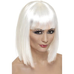 Glam Short Blunt Wig With Fringe | White