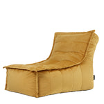 Dolce Velvet Bean Bag Lounger | Yellow