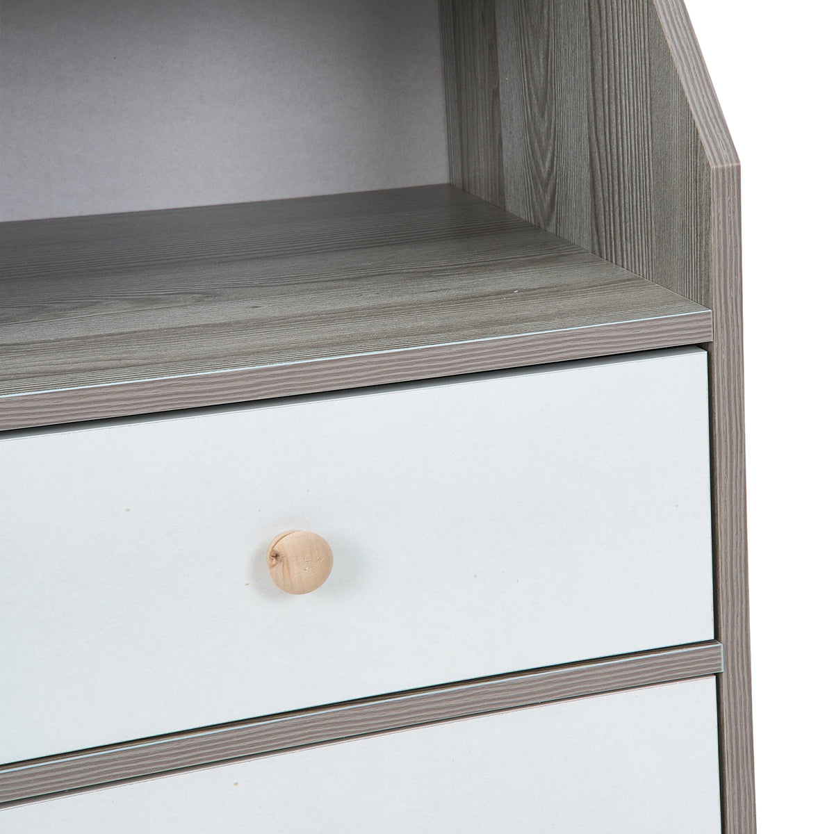 Breeins Modern Dual-drawer Bedside Table Nightstand