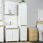 5-tier Modern Tall Bathroom Cabinet With Adjustable Shelves