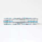 Cotton Striped Floor Cushion | 40cm x 40cm | Blue