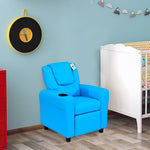 Kids Recliner Armchair Games Chair Children Seat Girls Boys Sofa | Blue