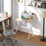 70 Cm Folding Computer Desk For Small Spaces Bedroom | Natural