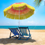 1.6m Hawaii Beach Sun Umbrella - Folding Parasol | Multi Colour