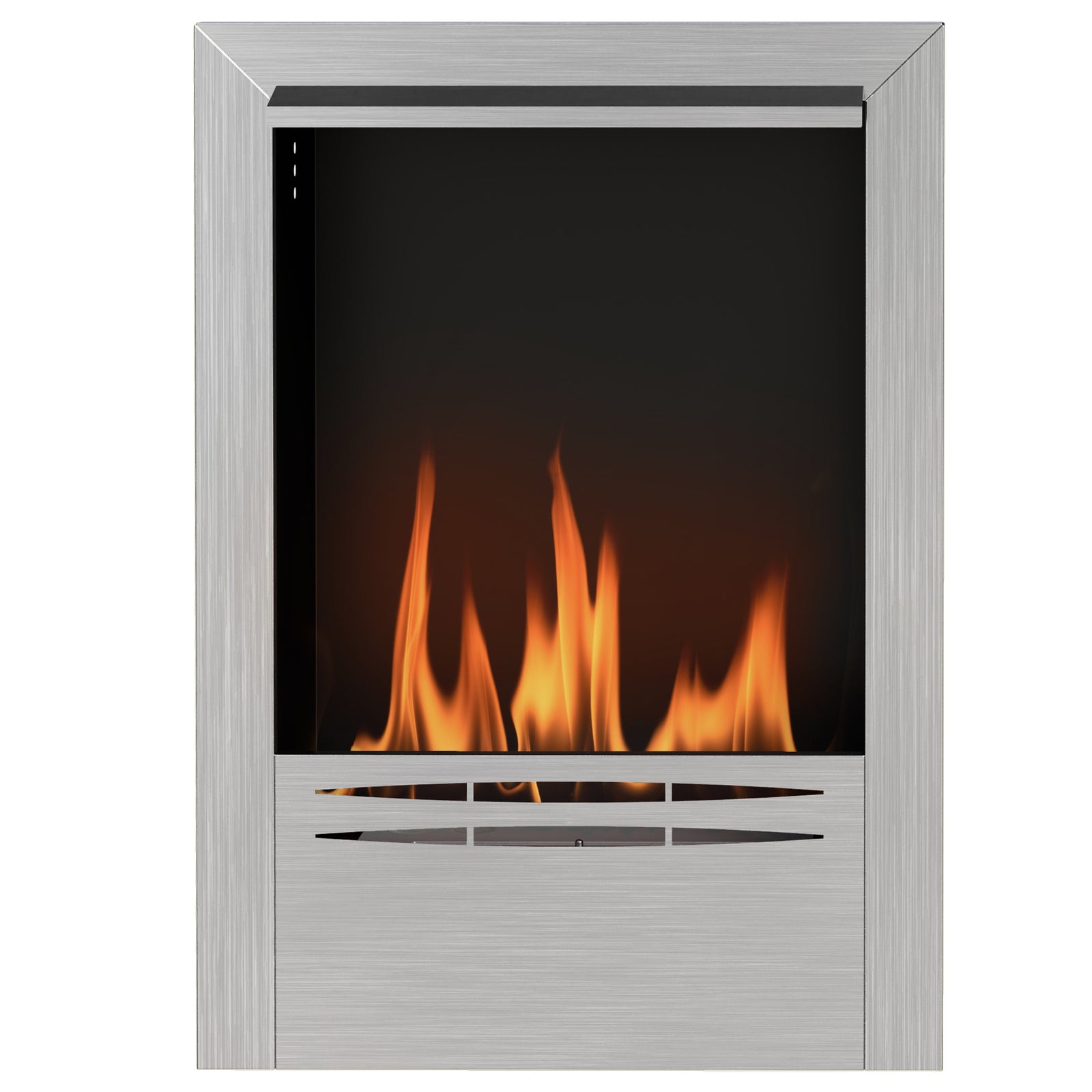 HOMCOM Stainless Steel Bioethanol Fire, Ethanol Fireplace Insert