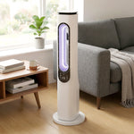 HOMCOM Bladeless Tower Fan, 35db Standing Cooling Fan With 50° Oscillating
