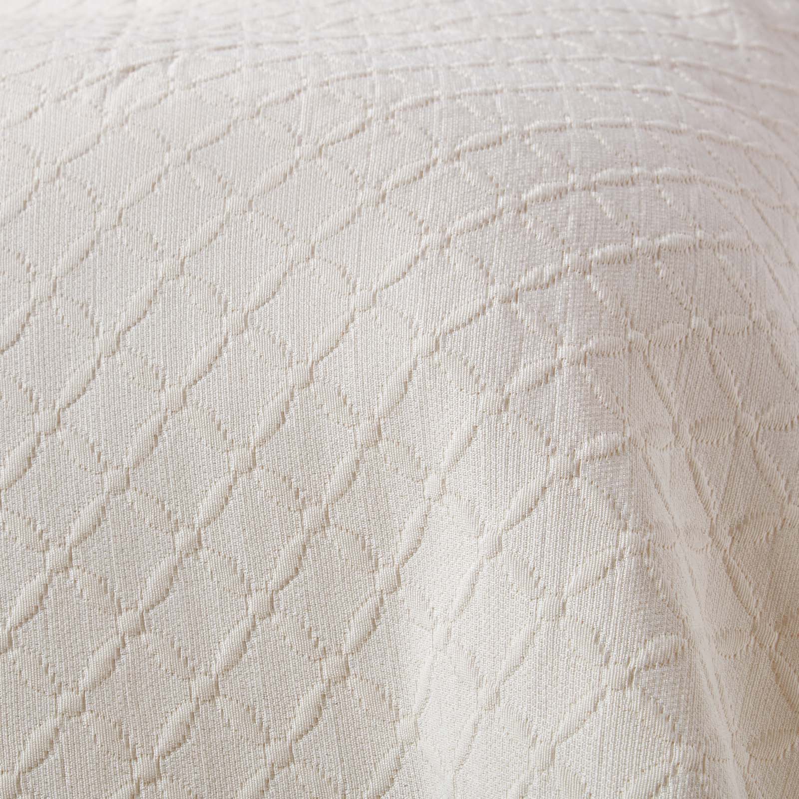 Cotton Contemporary Diamond Pattern Matelassé Bedspread | 230cm x 260cm | Cream