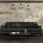 Acero Pendant Lamp 3xe27 This Hand Made Industrial Style Lamp Is Hand Made From Sleek Black Steel And Natural Dark Wood