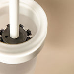 Wall-mounted Toilet Brush, Self-adhesive Silver Compact Stick Collection