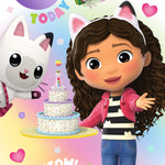 Gabby's Dollhouse Age 6 Birthday Card Official Product