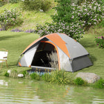 2 Man Camping Tent W/ Sewn-in Groundsheet, 3000mm Waterproof | Multi Colour
