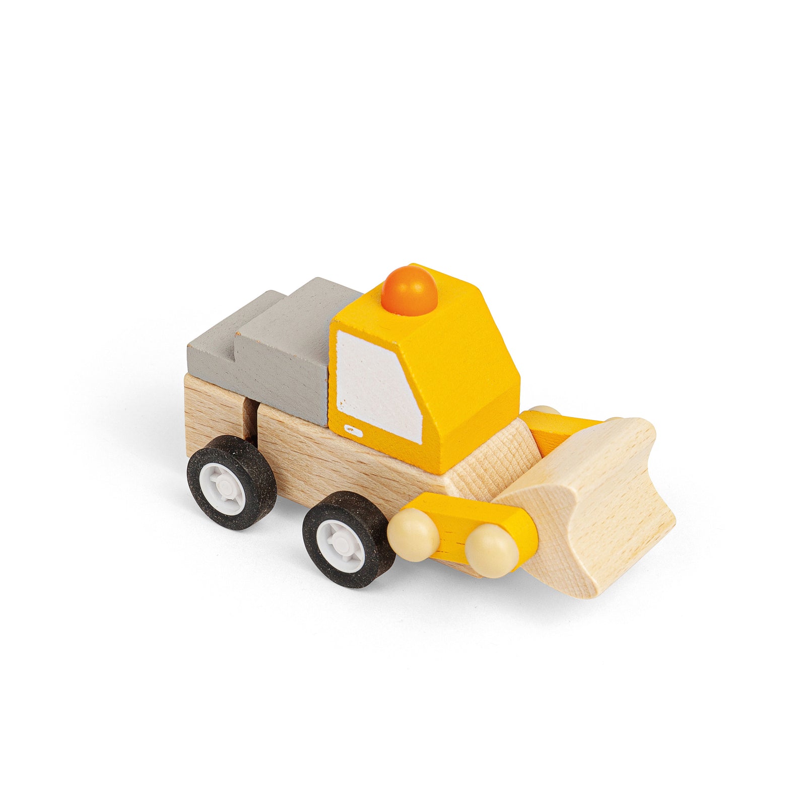 Wooden Wind-up Trucks (Crane, Digger)