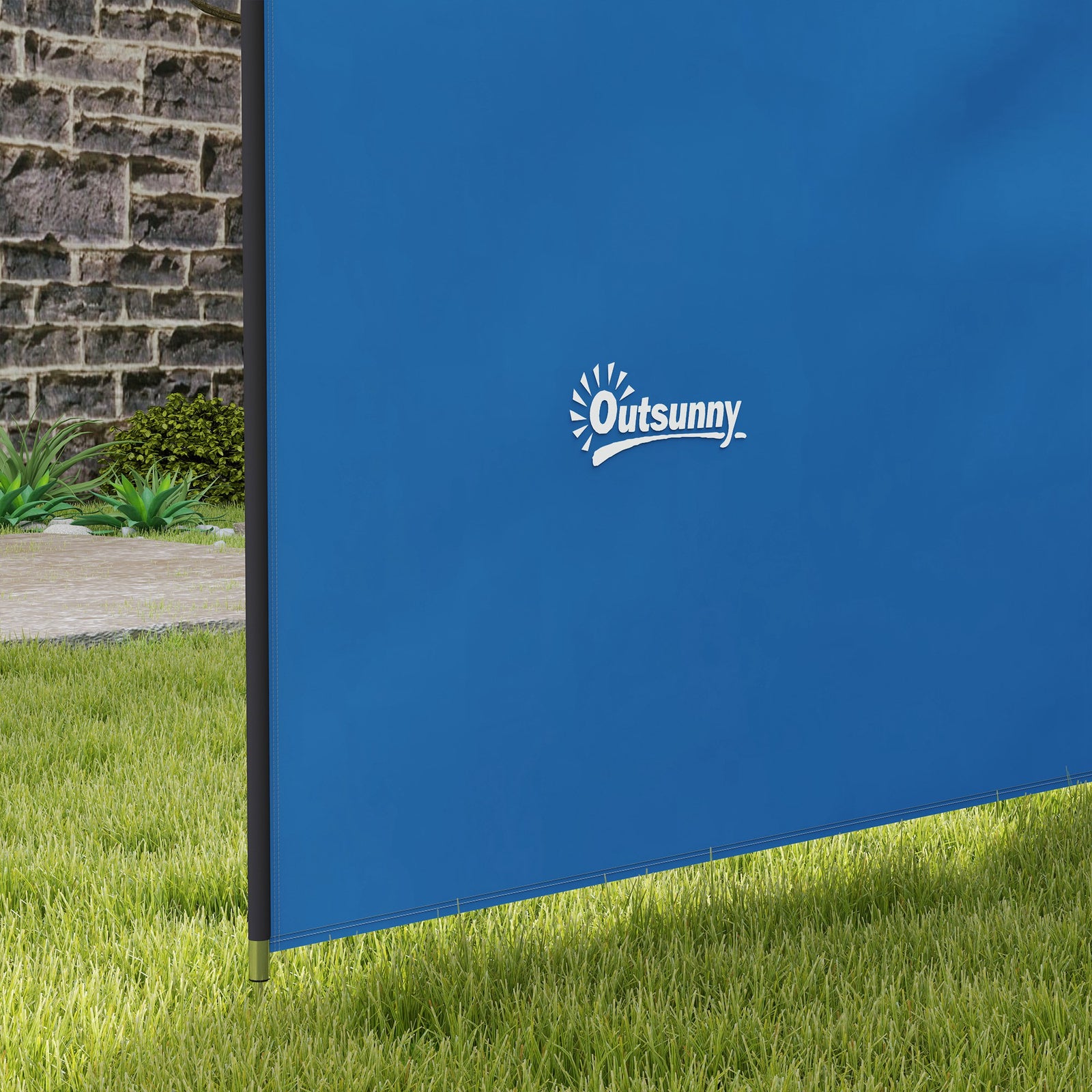 Camping Windbreak Beach Wind Shield Shelter With Carry Bag | Blue