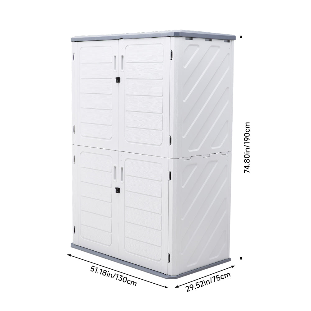 Outdoor Resin Large Storage Shed