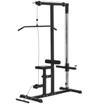 Pulldown Machine Dip Station - Adjustable Positions | Black