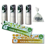 Certified Compostable Food & Freezer Bags Pack 2 Litre & 4 Litre (120 Bags Total)