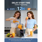 2.5l Frozen Drink & Slushie Machine With 7 Preset Programs, Self-cleaning Function, Adjustable Thickness, 12h Timer, Touch Screen Slushy Maker For Home Parties & Cocktails