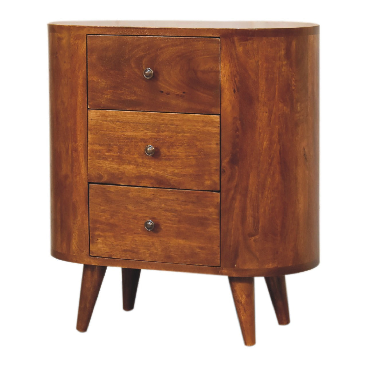 Solid Mango Wood Mini Chestnut Cabinet