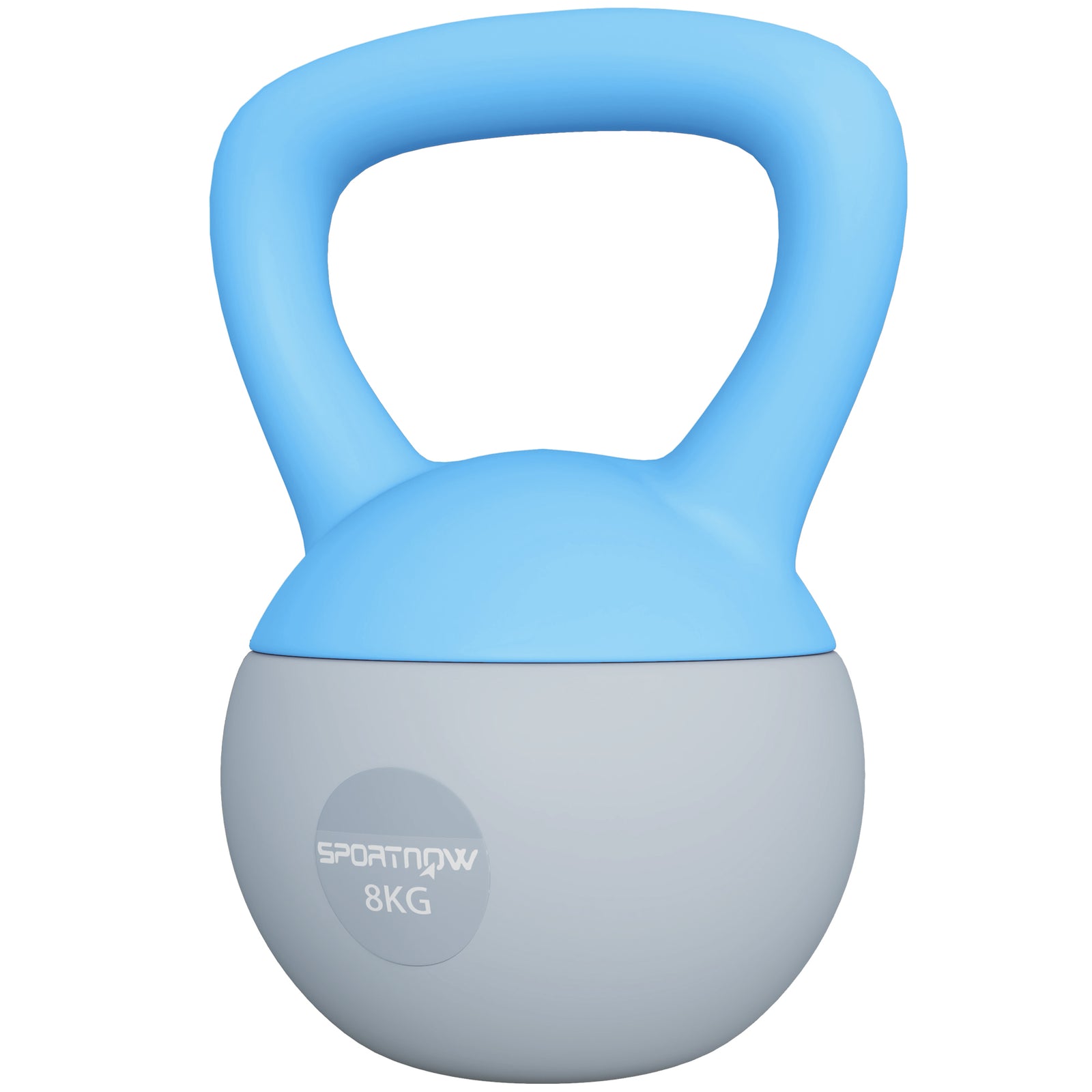 Kettlebell W/ Soft Body, Non-slip Handle | 8kg | Light Blue