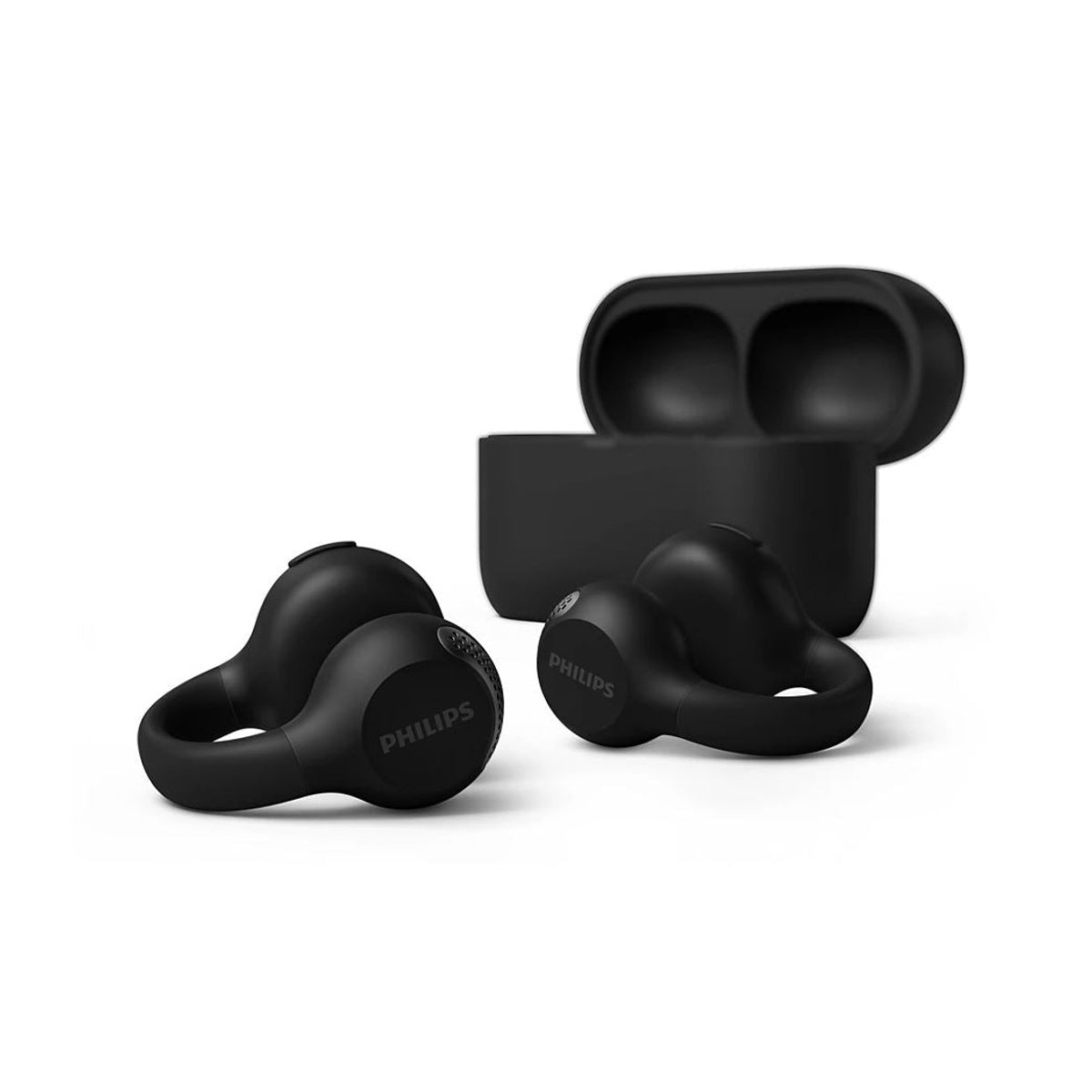 Taq2000 Wireless Open Ear Multipoint Earbuds | Black