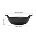25cm/27cm/30cm Dia Cast Iron Wok With Dual Handles | Large